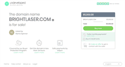 Desktop Screenshot of brightlaser.com